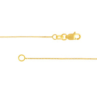 Load image into Gallery viewer, 14K Yellow Gold  0.55mm Box Chain Necklaces with Lobster Lock
