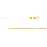 Load image into Gallery viewer, 14K Yellow Gold and White Gold 0.66mm Box Chain Necklace with Lobster Lock
