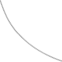 Load image into Gallery viewer, 14K Yellow Gold and White Gold 0.66mm Box Chain Necklace with Lobster Lock
