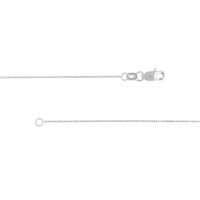 Load image into Gallery viewer, 14K Yellow Gold and White Gold 0.66mm Box Chain Necklace with Lobster Lock
