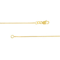 Load image into Gallery viewer, 14K Yellow Gold and White Gold 0.73mm Box Chain Necklace with Lobster Lock
