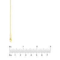 Load image into Gallery viewer, 14K Yellow Gold and White Gold 0.73mm Box Chain Necklace with Lobster Lock
