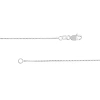 Load image into Gallery viewer, 14K Yellow Gold and White Gold 0.73mm Box Chain Necklace with Lobster Lock
