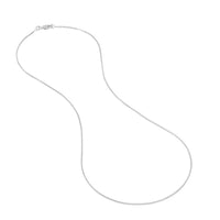 Load image into Gallery viewer, 14K Yellow Gold and White Gold 0.96mm Box Chain Necklace with Lobster Lock
