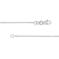 Load image into Gallery viewer, 14K Yellow Gold and White Gold 0.96mm Box Chain Necklace with Lobster Lock
