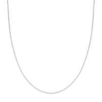 Load image into Gallery viewer, 14K Yellow Gold or White Gold 1.2mm Box Chain Necklace with Lobster Lock
