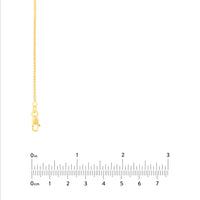Load image into Gallery viewer, 14K Yellow Gold or White Gold 1.2mm Box Chain Necklace with Lobster Lock
