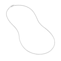 Load image into Gallery viewer, 14K Yellow Gold or White Gold 1.2mm Box Chain Necklace with Lobster Lock
