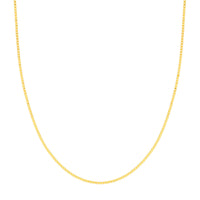 Load image into Gallery viewer, 14K Yellow Gold or White Gold 1.2mm Box Chain Necklace with Lobster Lock
