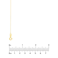 Load image into Gallery viewer, 14K Yellow Gold and White Gold 0.42mm Box Chain Necklace with Spring Ring
