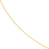 Load image into Gallery viewer, 14K Yellow Gold and White Gold 0.42mm Box Chain Necklace with Spring Ring
