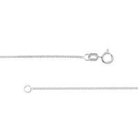 Load image into Gallery viewer, 14K Yellow Gold and White Gold 0.85mm Square Wheat Chain Necklace with Spring Ring
