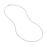 Load image into Gallery viewer, 14K Yellow Gold or White Gold 1.5mm Wheat Chain Necklace with Lobster Lock

