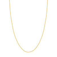 Load image into Gallery viewer, 14K Yellow Gold or White Gold 1.5mm Wheat Chain Necklace with Lobster Lock
