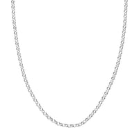 Load image into Gallery viewer, Solid 14K Gold 3.75mm Hollow Rolo Chain Necklace with Lobster Lock
