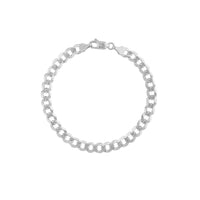 Load image into Gallery viewer, 14K Yellow Gold or White Gold 7mm Curb Chain Bracelet with Lobster Lock
