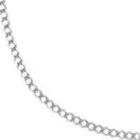 Load image into Gallery viewer, 14K Yellow Gold or White Gold 3.7mm Curb Chain Necklace with Lobster Lock
