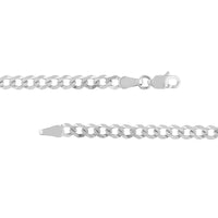 Load image into Gallery viewer, 14K Yellow Gold or White Gold 3.7mm Curb Chain Necklace with Lobster Lock
