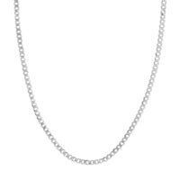 Load image into Gallery viewer, 14K Yellow Gold or White Gold 4.50mm Curb Chain Necklace with Lobster Lock
