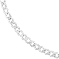 Load image into Gallery viewer, 14K Yellow Gold or White Gold 4.50mm Curb Chain Necklace with Lobster Lock
