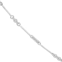Load image into Gallery viewer, 14K Yellow Gold and White Gold 0.8mm Designer Twist Chain Necklace with Lobster Lock
