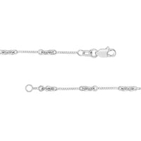 Load image into Gallery viewer, 14K Yellow Gold and White Gold 0.8mm Designer Twist Chain Necklace with Lobster Lock
