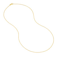 Load image into Gallery viewer, 14K Yellow Gold and White Gold 0.65mm Pendant Rope Chain Necklaces with Spring Ring
