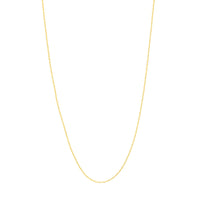 Load image into Gallery viewer, 14K Yellow Gold and White Gold 0.65mm Pendant Rope Chain Necklaces with Spring Ring
