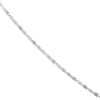 Load image into Gallery viewer, 14K Yellow Gold or White Gold 1.45mm Hammered Forzentina Chain Necklace with Spring Ring

