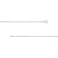 Load image into Gallery viewer, 14K Yellow Gold or White Gold 1.45mm Hammered Forzentina Chain Necklace with Spring Ring
