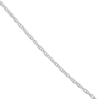 Load image into Gallery viewer, 14K Yellow Gold and White Gold 0.95mm Pendant Rope Chain Necklace with Spring Ring
