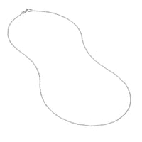 Load image into Gallery viewer, 14K Yellow Gold and White Gold 0.95mm Pendant Rope Chain Necklace with Spring Ring
