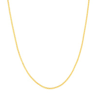 Load image into Gallery viewer, 14K Yellow Gold  0.55mm Box Chain Necklaces with Spring Ring and Q-Tag
