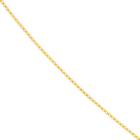 Load image into Gallery viewer, 14K Yellow Gold  0.55mm Box Chain Necklaces with Spring Ring and Q-Tag
