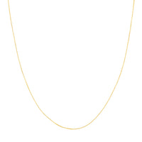 Load image into Gallery viewer, 14K Yellow Gold  0.55mm Adjustable Box Chain Necklaces with Spring Ring
