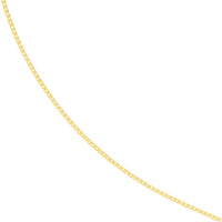Load image into Gallery viewer, 14K Yellow Gold and White Gold 0.66mm Adjustable Box Chain Necklace with Lobster Lock
