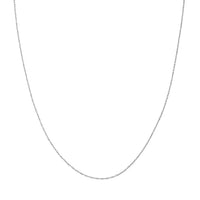 Load image into Gallery viewer, 14K Yellow Gold and White Gold 0.95mm Pendant Rope Chain Necklace with Lobster Lock
