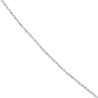 Load image into Gallery viewer, 14K Yellow Gold and White Gold 0.95mm Pendant Rope Chain Necklace with Lobster Lock
