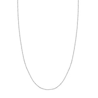 Load image into Gallery viewer, 14K Yellow Gold or White Gold 1.35mm Dorica Chain Necklace with Lobster Lock
