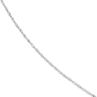 Load image into Gallery viewer, 14K Yellow Gold or White Gold 1.35mm Dorica Chain Necklace with Lobster Lock
