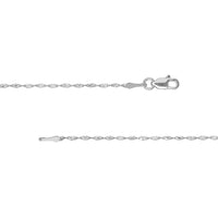 Load image into Gallery viewer, 14K Yellow Gold or White Gold 1.35mm Dorica Chain Necklace with Lobster Lock
