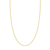 Load image into Gallery viewer, 14K Yellow Gold or White Gold or Rose Gold 1.5mm Rolo Chain Necklace with Lobster Lock

