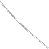 Load image into Gallery viewer, 14K Yellow Gold or White Gold or Rose Gold 1.5mm Rolo Chain Necklace with Lobster Lock
