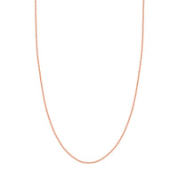 Load image into Gallery viewer, 14K Yellow Gold or White Gold or Rose Gold 1.5mm Rolo Chain Necklace with Lobster Lock
