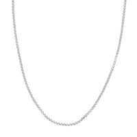 Load image into Gallery viewer, 14K Yellow Gold and White Gold 2.8mm Hollow Round Box Chain Necklace with Lobster Lock
