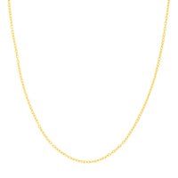 Load image into Gallery viewer, 14K Yellow Gold or White Gold or Rose Gold 1.90mm Designer Rolo Chain Necklace with Lobster Lock
