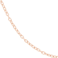 Load image into Gallery viewer, 14K Yellow Gold or White Gold or Rose Gold 1.90mm Designer Rolo Chain Necklace with Lobster Lock
