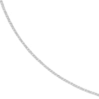 Load image into Gallery viewer, 14K Yellow Gold Or White Gold 1.15mm Adjustable Square Wheat Chain Necklace
