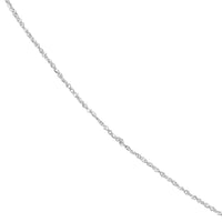 Load image into Gallery viewer, 14K Yellow Gold, White Gold and Rose Gold 0.85mm Sparkle Singapore Chain Necklace with Lobster Lock
