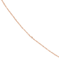 Load image into Gallery viewer, 14K Yellow Gold, White Gold and Rose Gold 0.85mm Sparkle Singapore Chain Necklace with Lobster Lock
